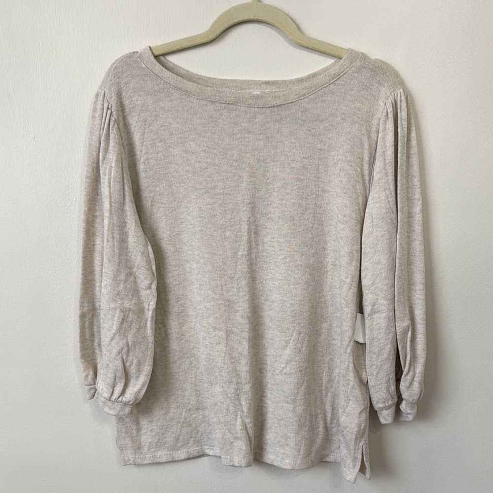 Caslon Cream Puff Sleeve Blouse Relaxed Fit